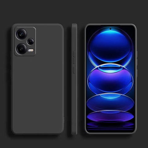 Coque Ultra Fine Silicone Souple 360 Degres Housse Etui YK5 pour Xiaomi Redmi Note 12 5G Noir