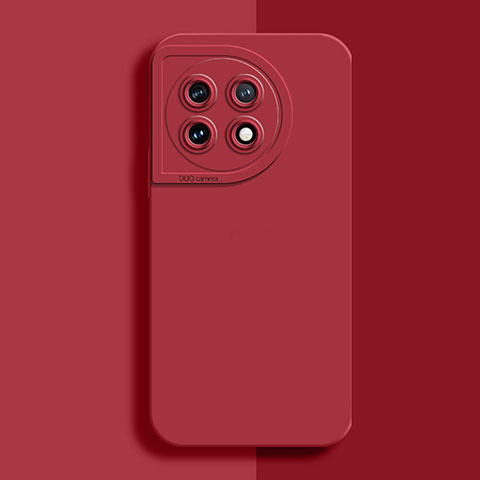 Coque Ultra Fine Silicone Souple 360 Degres Housse Etui YK6 pour OnePlus 11R 5G Rouge