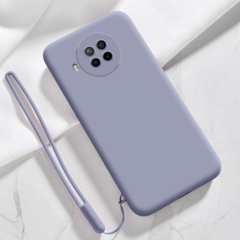 Coque Ultra Fine Silicone Souple 360 Degres Housse Etui YK6 pour Xiaomi Mi 10i 5G Gris Lavende