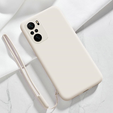 Coque Ultra Fine Silicone Souple 360 Degres Housse Etui YK6 pour Xiaomi Poco F3 5G Blanc