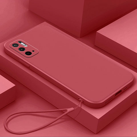 Coque Ultra Fine Silicone Souple 360 Degres Housse Etui YK6 pour Xiaomi POCO M3 Pro 5G Rouge