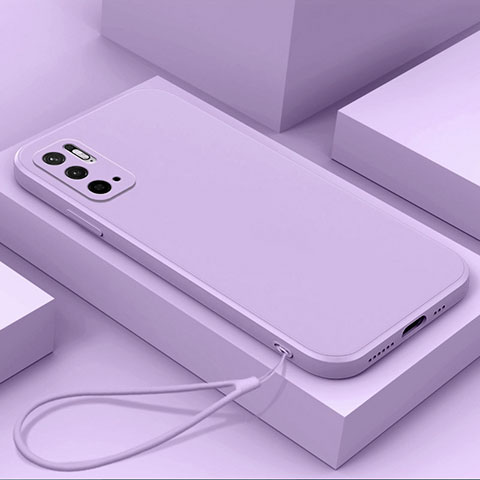 Coque Ultra Fine Silicone Souple 360 Degres Housse Etui YK6 pour Xiaomi POCO M3 Pro 5G Violet