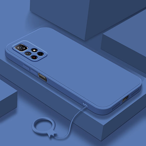 Coque Ultra Fine Silicone Souple 360 Degres Housse Etui YK6 pour Xiaomi Redmi Note 11 5G Bleu