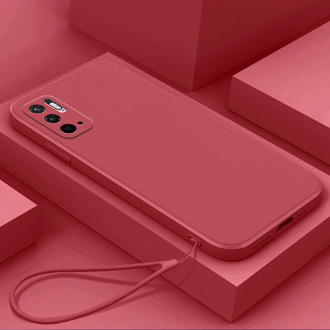 Coque Ultra Fine Silicone Souple 360 Degres Housse Etui YK6 pour Xiaomi Redmi Note 11 SE 5G Rouge