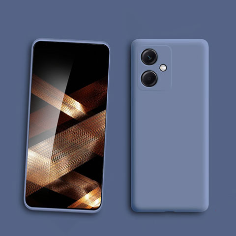 Coque Ultra Fine Silicone Souple 360 Degres Housse Etui YK6 pour Xiaomi Redmi Note 12R Pro 5G Gris Lavende