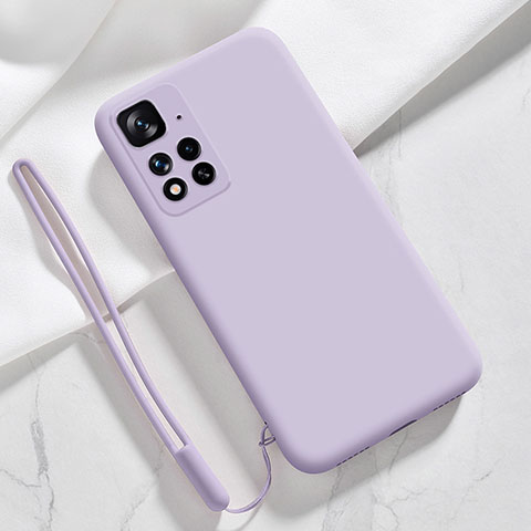 Coque Ultra Fine Silicone Souple 360 Degres Housse Etui YK7 pour Xiaomi Poco X4 NFC Violet Clair