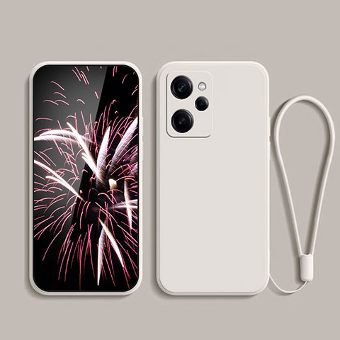 Coque Ultra Fine Silicone Souple 360 Degres Housse Etui YK7 pour Xiaomi Poco X5 Pro 5G Blanc