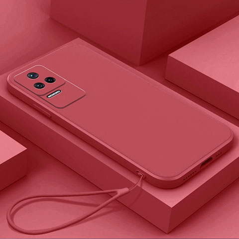 Coque Ultra Fine Silicone Souple 360 Degres Housse Etui YK7 pour Xiaomi Redmi K50 5G Rouge