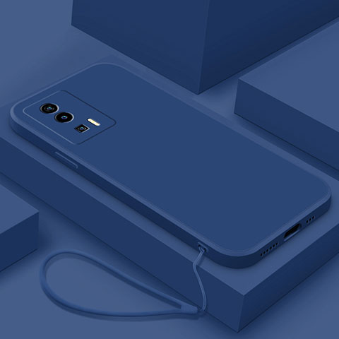 Coque Ultra Fine Silicone Souple 360 Degres Housse Etui YK7 pour Xiaomi Redmi K60 Pro 5G Bleu