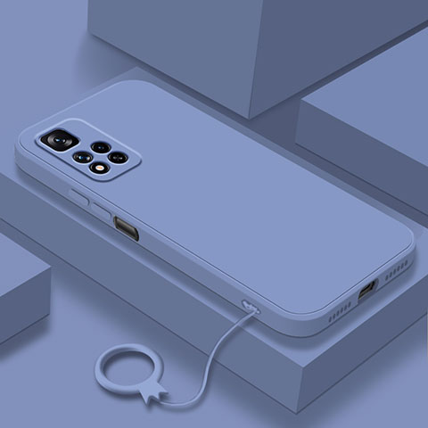 Coque Ultra Fine Silicone Souple 360 Degres Housse Etui YK8 pour Xiaomi Poco X4 NFC Gris Lavende