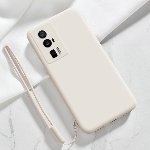 Coque Ultra Fine Silicone Souple 360 Degres Housse Etui YK8 pour Xiaomi Redmi K60 5G Blanc