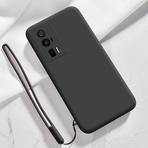 Coque Ultra Fine Silicone Souple 360 Degres Housse Etui YK8 pour Xiaomi Redmi K60 Pro 5G Noir