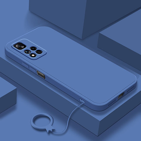 Coque Ultra Fine Silicone Souple 360 Degres Housse Etui YK8 pour Xiaomi Redmi Note 11 Pro+ Plus 5G Bleu