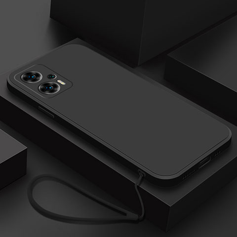 Coque Ultra Fine Silicone Souple 360 Degres Housse Etui YK8 pour Xiaomi Redmi Note 11T Pro 5G Noir