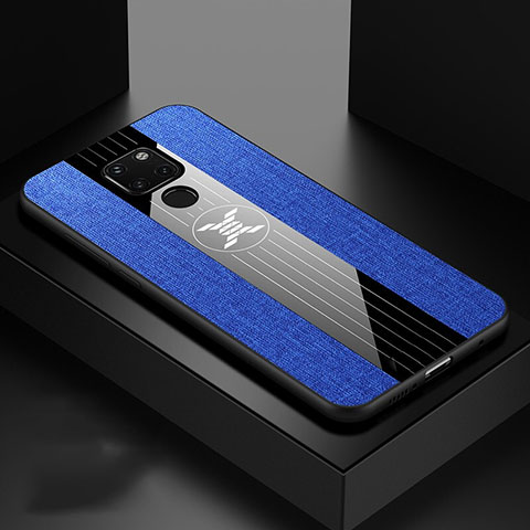 Coque Ultra Fine Silicone Souple 360 Degres Housse Etui Z01 pour Huawei Mate 20 Bleu