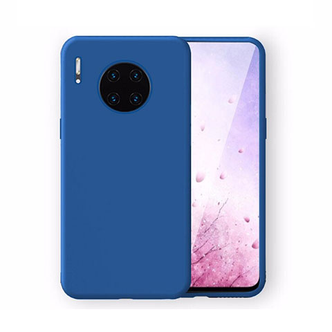 Coque Ultra Fine Silicone Souple 360 Degres Housse Etui Z04 pour Huawei Mate 30 5G Bleu