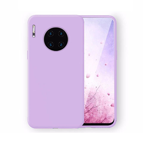 Coque Ultra Fine Silicone Souple 360 Degres Housse Etui Z04 pour Huawei Mate 30 Pro 5G Violet