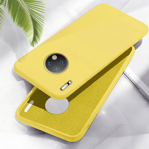 Coque Ultra Fine Silicone Souple 360 Degres Housse Etui Z05 pour Huawei Mate 30 Jaune