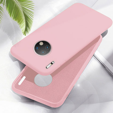 Coque Ultra Fine Silicone Souple 360 Degres Housse Etui Z05 pour Huawei Mate 30 Pro Rose