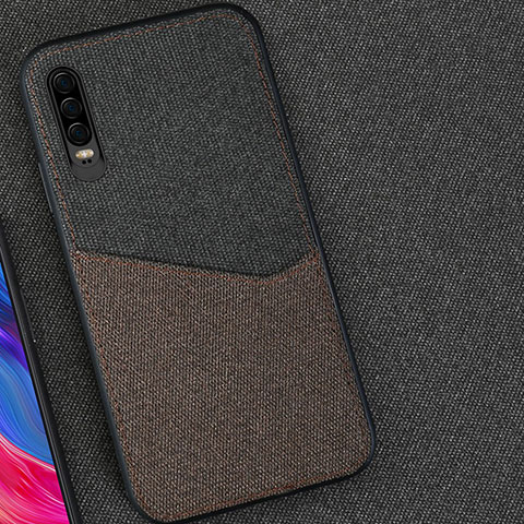 Coque Ultra Fine Silicone Souple Housse Etui 360 Degres Avant et Arriere M01 pour Huawei P30 Noir