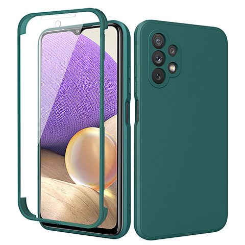 Coque Ultra Fine Silicone Souple Housse Etui 360 Degres Avant et Arriere MJ1 pour Samsung Galaxy A32 4G Vert