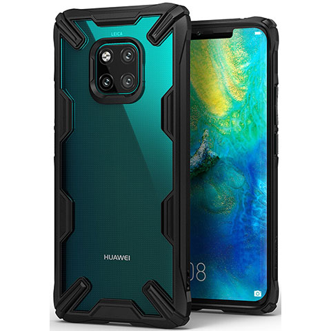 Coque Ultra Fine Silicone Souple Housse Etui 360 Degres Avant et Arriere pour Huawei Mate 20 Pro Noir