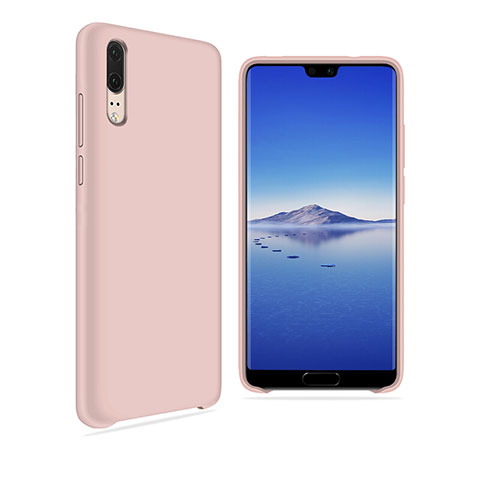 Coque Ultra Fine Silicone Souple Housse Etui 360 Degres Avant et Arriere pour Huawei P20 Or Rose