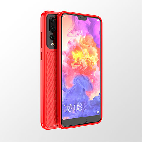 Coque Ultra Fine Silicone Souple Housse Etui 360 Degres Avant et Arriere pour Huawei P20 Pro Rouge