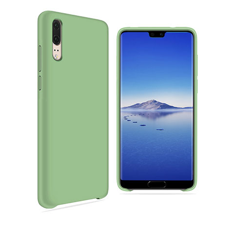 Coque Ultra Fine Silicone Souple Housse Etui 360 Degres Avant et Arriere pour Huawei P20 Vert