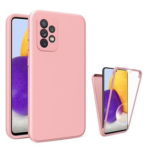 Coque Ultra Fine Silicone Souple Housse Etui 360 Degres Avant et Arriere pour Samsung Galaxy A72 5G Rose