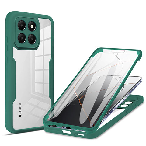 Coque Ultra Fine Silicone Souple Housse Etui 360 Degres Avant et Arriere pour Xiaomi Mi 14 5G Vert