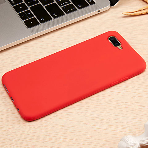 Coque Ultra Fine Silicone Souple Housse Etui A01 pour Oppo K1 Rouge