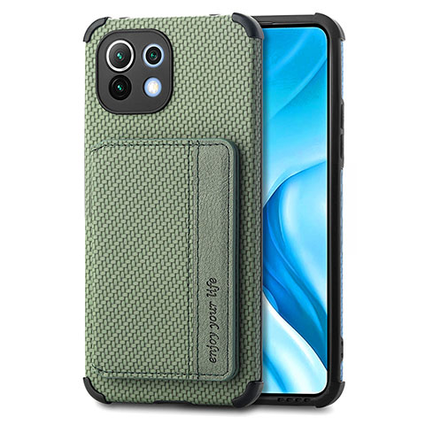 Coque Ultra Fine Silicone Souple Housse Etui avec Aimante Magnetique A04 pour Xiaomi Mi 11 5G Vert