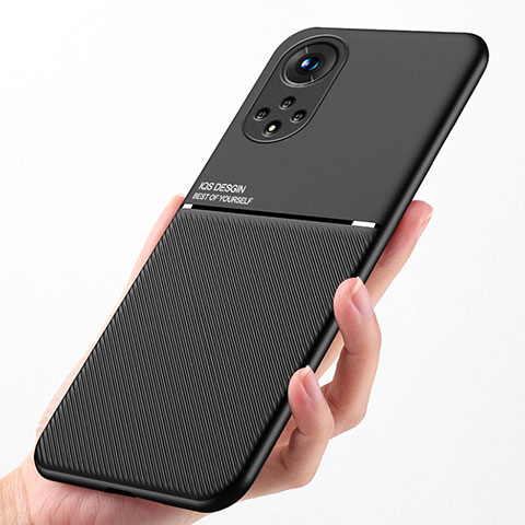 Coque Ultra Fine Silicone Souple Housse Etui avec Aimante Magnetique D01 pour Huawei Honor 50 Pro 5G Noir