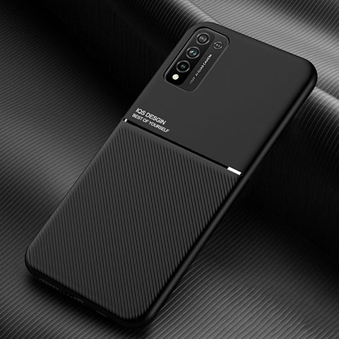 Coque Ultra Fine Silicone Souple Housse Etui avec Aimante Magnetique pour Huawei Honor 10X Lite Noir