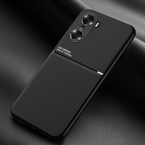 Coque Ultra Fine Silicone Souple Housse Etui avec Aimante Magnetique pour Huawei Honor 60 5G Noir