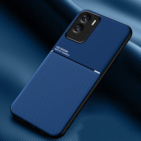 Coque Ultra Fine Silicone Souple Housse Etui avec Aimante Magnetique pour Huawei Honor X50i 5G Bleu