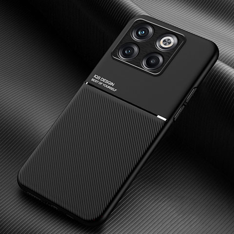 Coque Ultra Fine Silicone Souple Housse Etui avec Aimante Magnetique pour OnePlus 10T 5G Noir