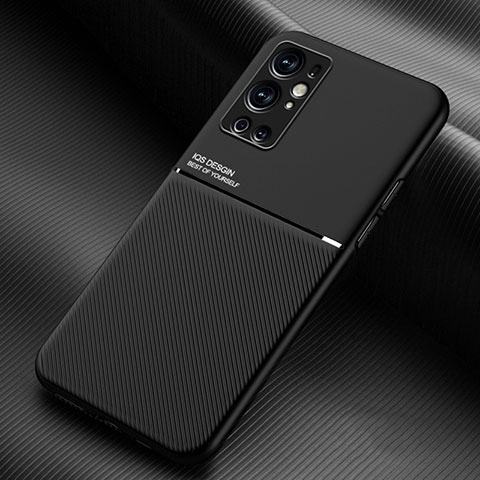 Coque Ultra Fine Silicone Souple Housse Etui avec Aimante Magnetique pour OnePlus 9 Pro 5G Noir