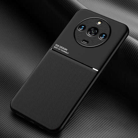 Coque Ultra Fine Silicone Souple Housse Etui avec Aimante Magnetique pour Realme Narzo 60 5G Noir