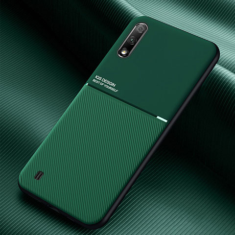 Coque Ultra Fine Silicone Souple Housse Etui avec Aimante Magnetique pour Samsung Galaxy A01 SM-A015 Vert