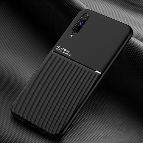 Coque Ultra Fine Silicone Souple Housse Etui avec Aimante Magnetique pour Samsung Galaxy A70 Noir