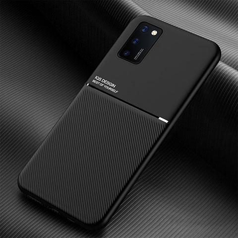 Coque Ultra Fine Silicone Souple Housse Etui avec Aimante Magnetique pour Samsung Galaxy M02s Noir