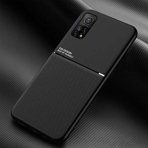 Coque Ultra Fine Silicone Souple Housse Etui avec Aimante Magnetique pour Xiaomi Mi 10T 5G Noir