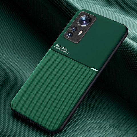 Coque Ultra Fine Silicone Souple Housse Etui avec Aimante Magnetique pour Xiaomi Mi 12 5G Vert