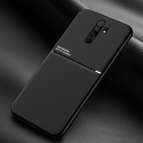 Coque Ultra Fine Silicone Souple Housse Etui avec Aimante Magnetique pour Xiaomi Poco M2 Noir