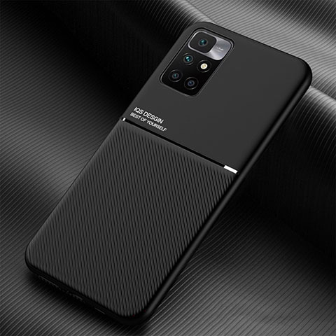 Coque Ultra Fine Silicone Souple Housse Etui avec Aimante Magnetique pour Xiaomi Redmi 10 (2022) Noir