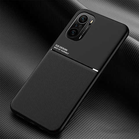 Coque Ultra Fine Silicone Souple Housse Etui avec Aimante Magnetique pour Xiaomi Redmi K40 Pro+ Plus 5G Noir