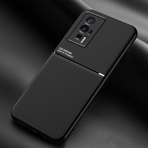 Coque Ultra Fine Silicone Souple Housse Etui avec Aimante Magnetique pour Xiaomi Redmi K60 Pro 5G Noir