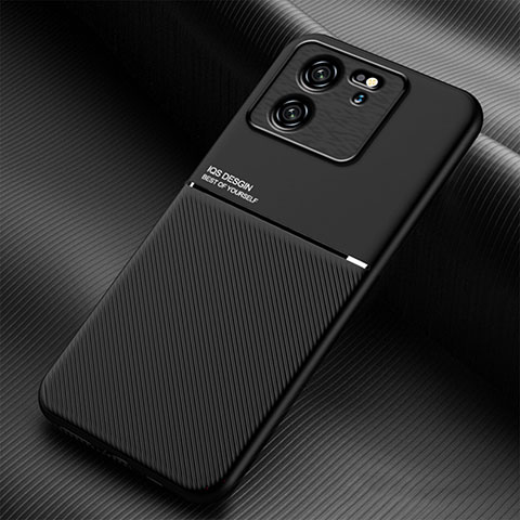 Coque Ultra Fine Silicone Souple Housse Etui avec Aimante Magnetique pour Xiaomi Redmi K60 Ultra 5G Noir